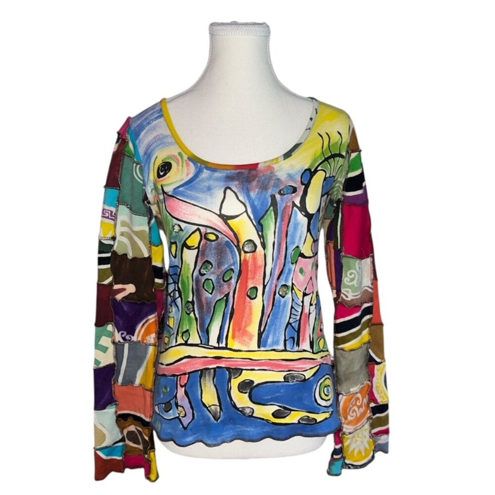 El rodeo patchwork long sleeve